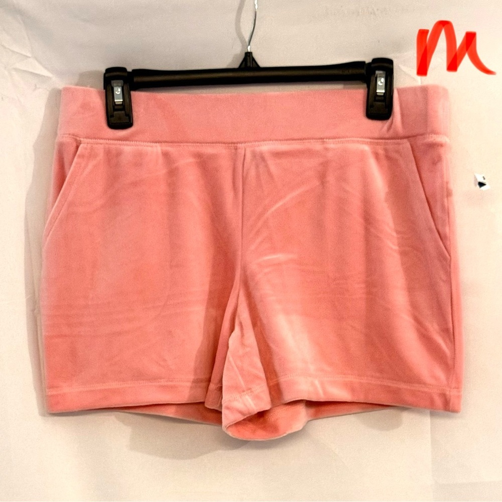 Juicy Couture Blush Velvet Athletic Shorts